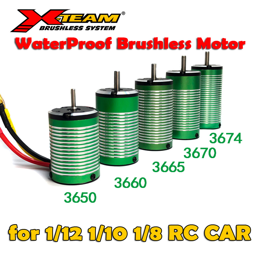 Brushless Motor 3650 - Waterproof X-Team 1/8 1/10 RC Car