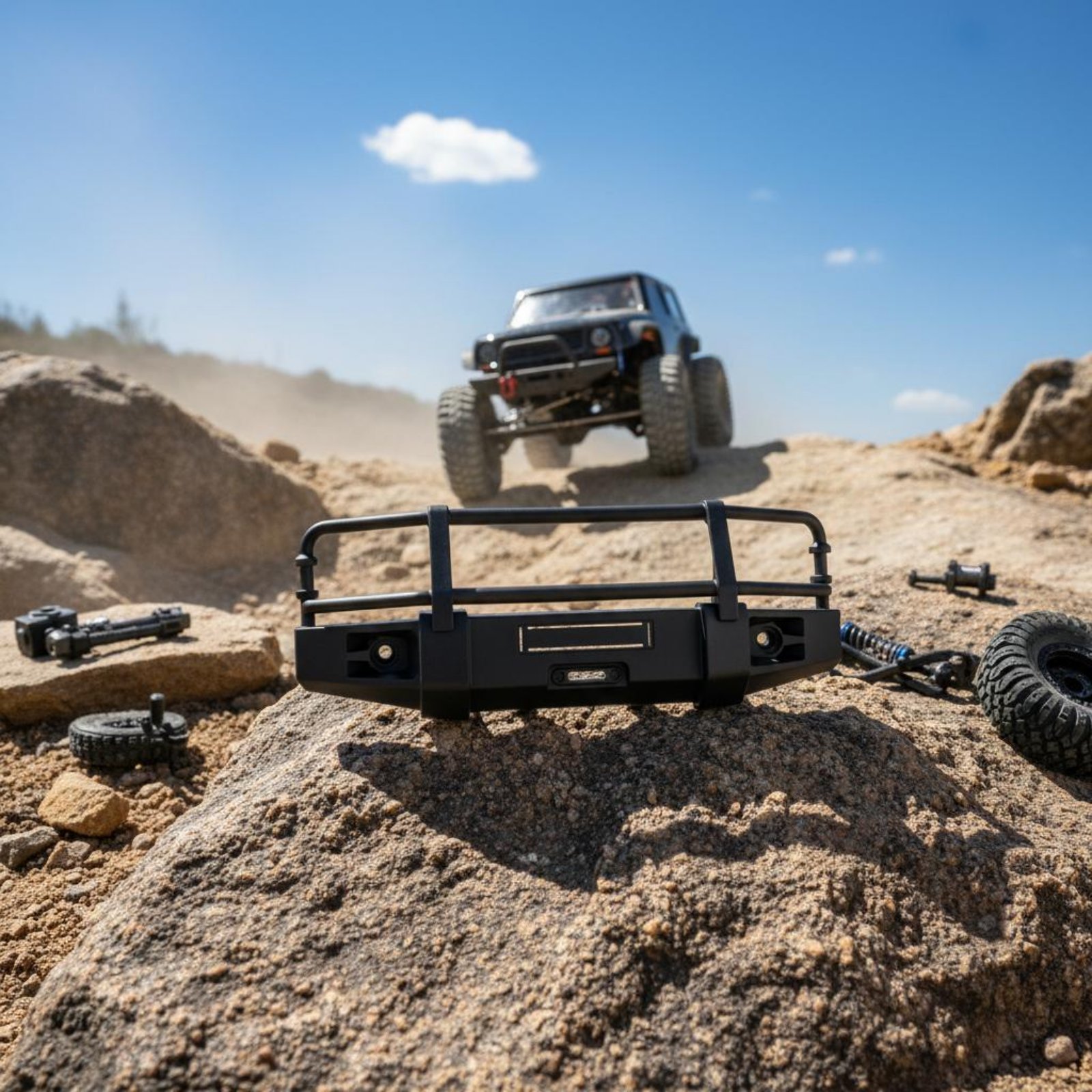 Shock Absorber Rc - RC Crawler Front Bumper Model Car
