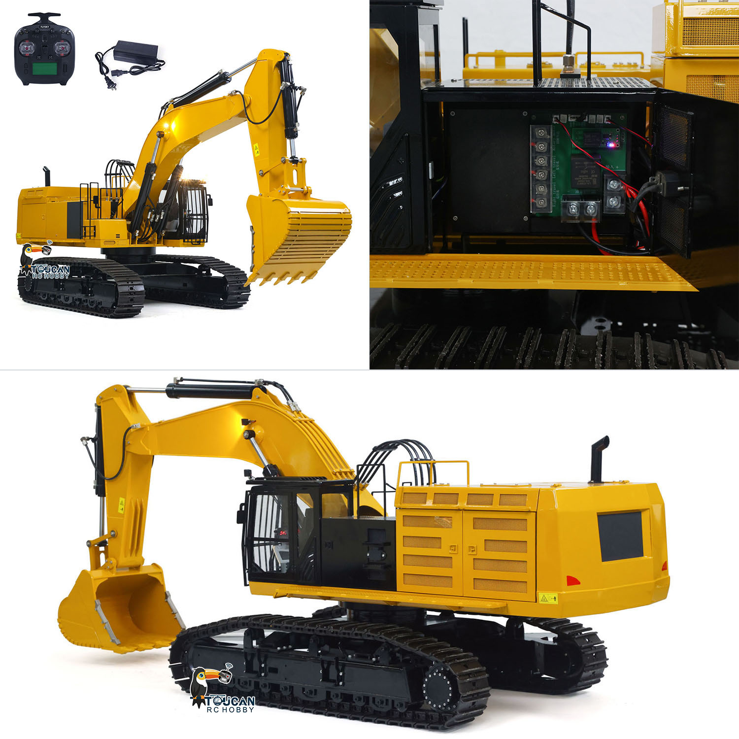 1/8 390F RC Metal Hydraulic Ex - Rc Hobby Excavator ulasan dan harga