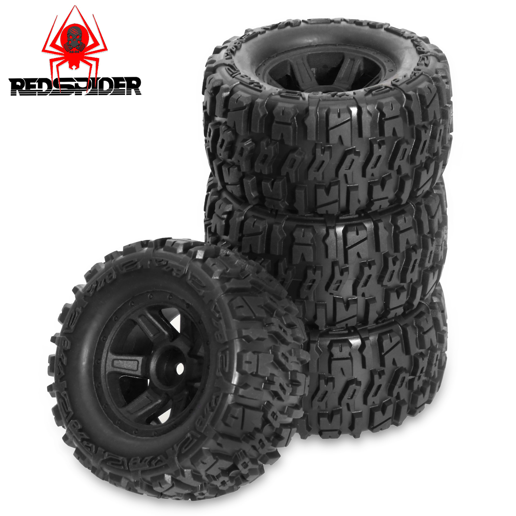 90mm Skidproof Rubber Wheel Ti - Rc Truck Monster ulasan dan harga