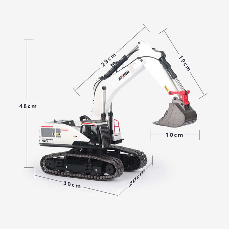 RC Excavator 1/14 HUINA Metal  - Rc Hobby Excavator ulasan dan harga