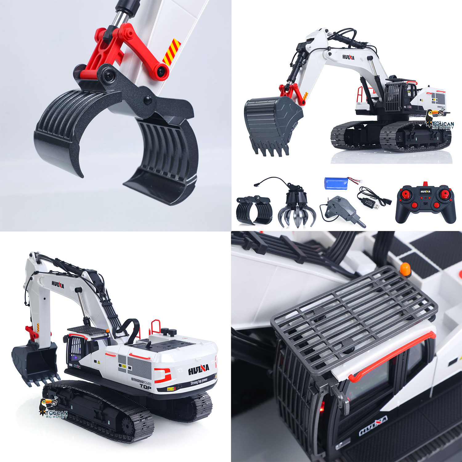 RC Excavator 1/14 HUINA Metal  - Rc Hobby Excavator ulasan dan harga