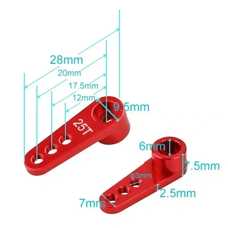 NEEBRC 25T Metal Servo Arm 3 H - Rc Hobby Shops ulasan dan harga