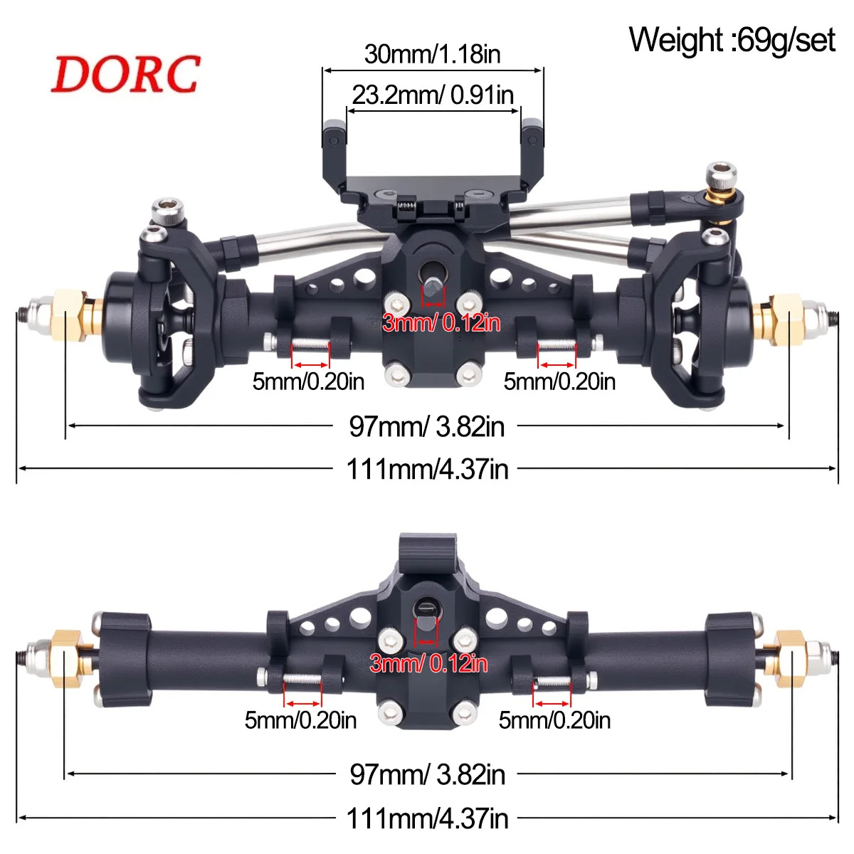 1Set Plastic Axles w/ Servo Mo - Rc Hobby Factory ulasan dan harga