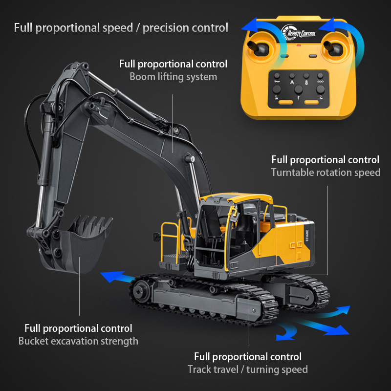 Double E E598  EC160E 1:16 E59 - Rc Hobby Excavator ulasan dan harga