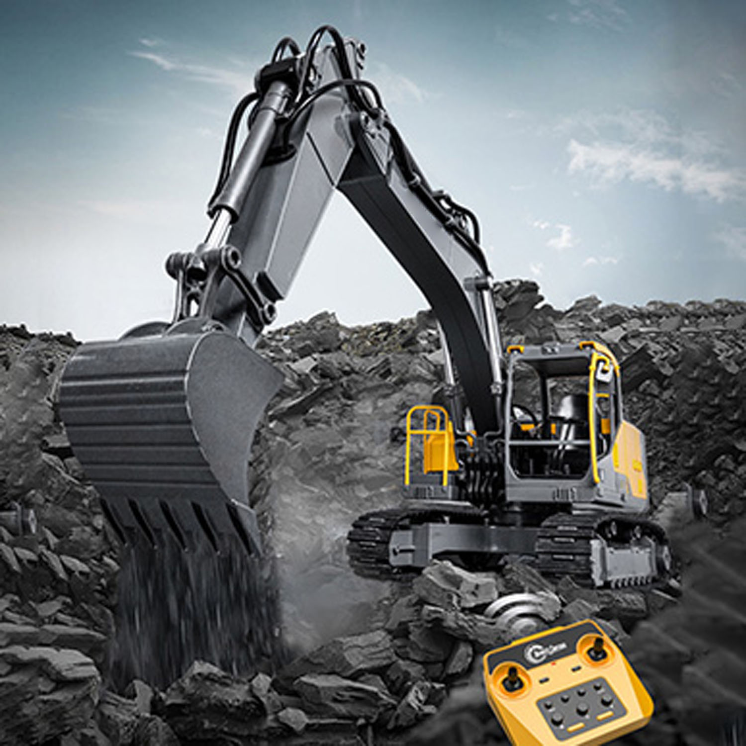 1/16 DoubleE E598 003 Electric - Rc Hobby Excavator ulasan dan harga