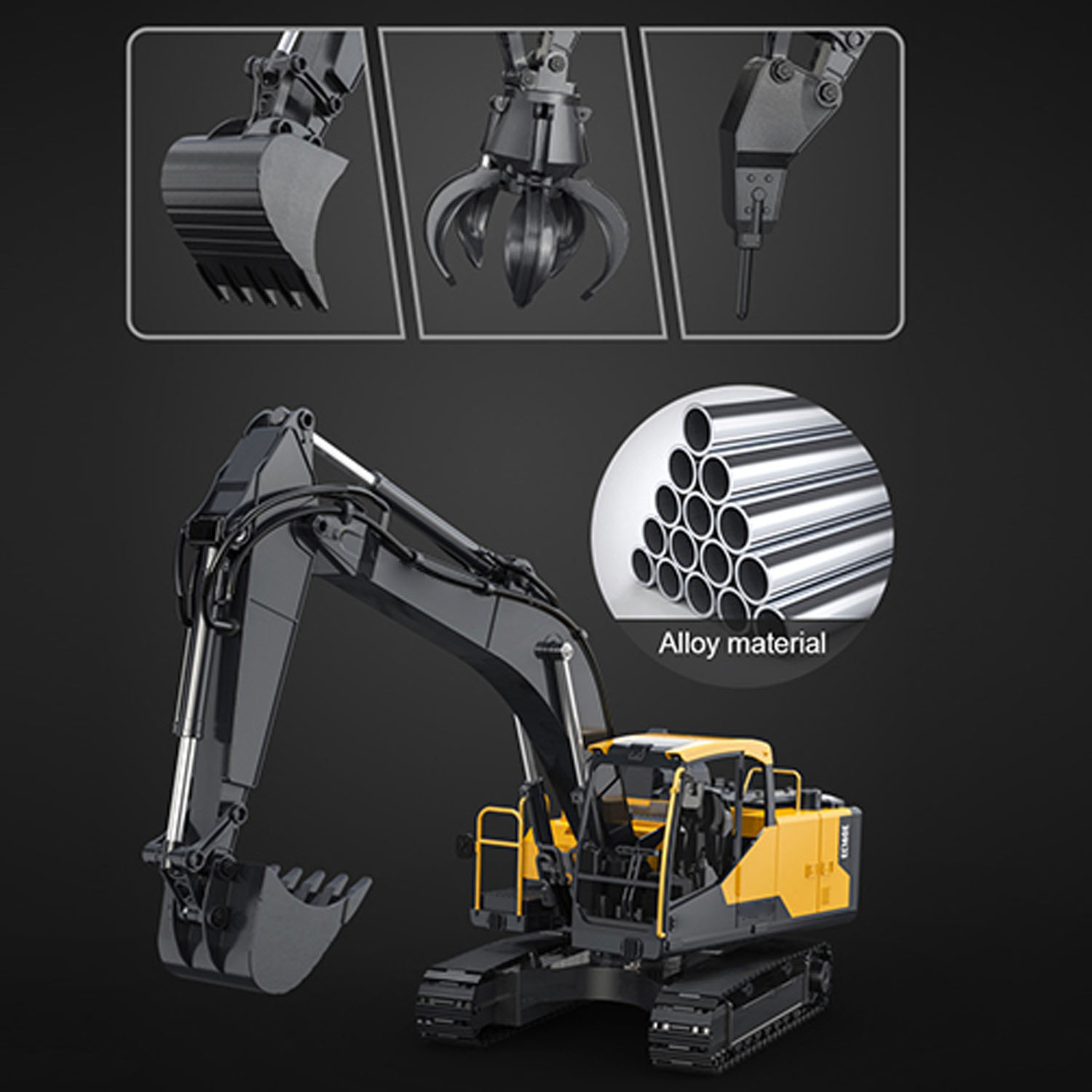 1/16 DoubleE E598 003 Electric - Rc Hobby Excavator ulasan dan harga