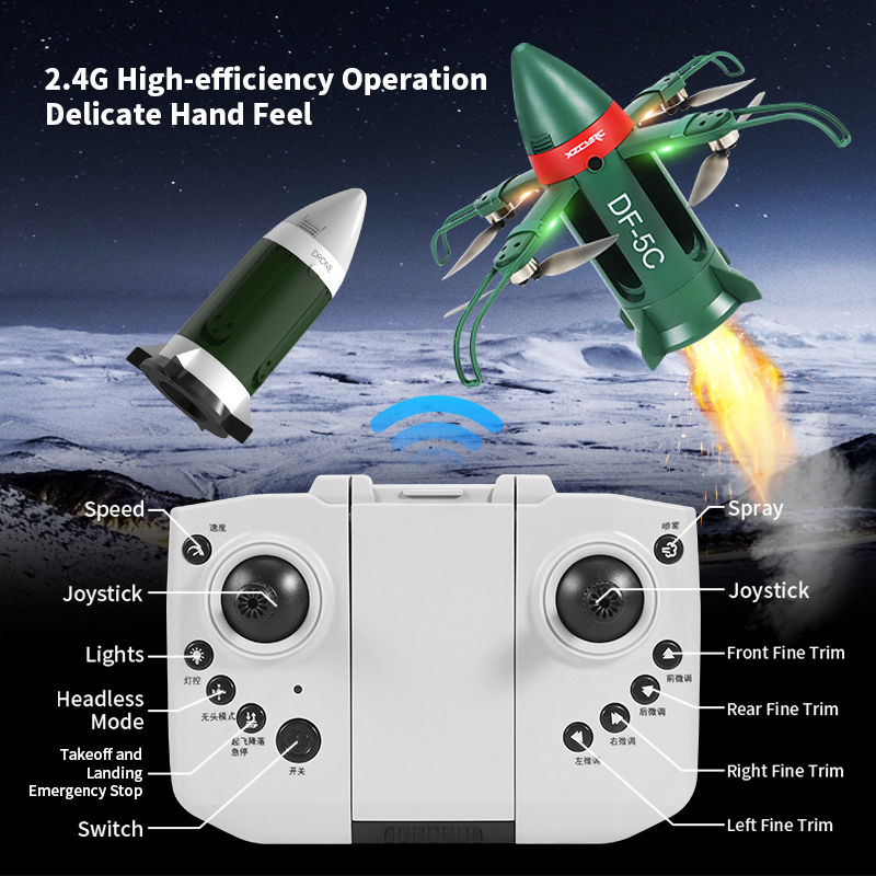 DF-5C Rocket Drone Brushless M - Rc Hobby Grade Helicopter ulasan dan harga
