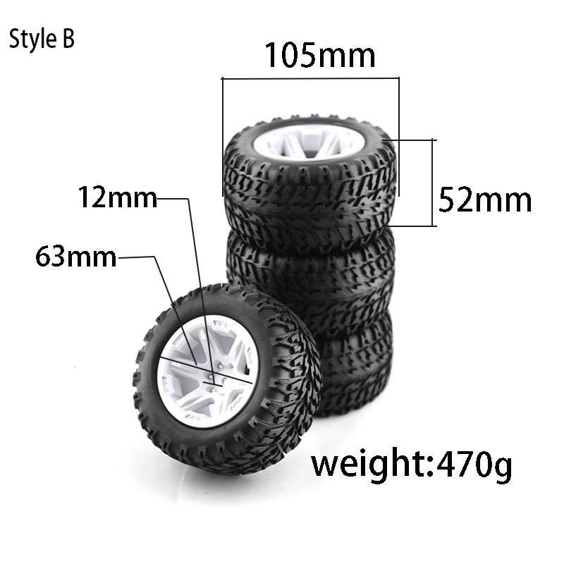 4PCS RC Monster Truck Wheels T - Rc Truck Monster ulasan dan harga