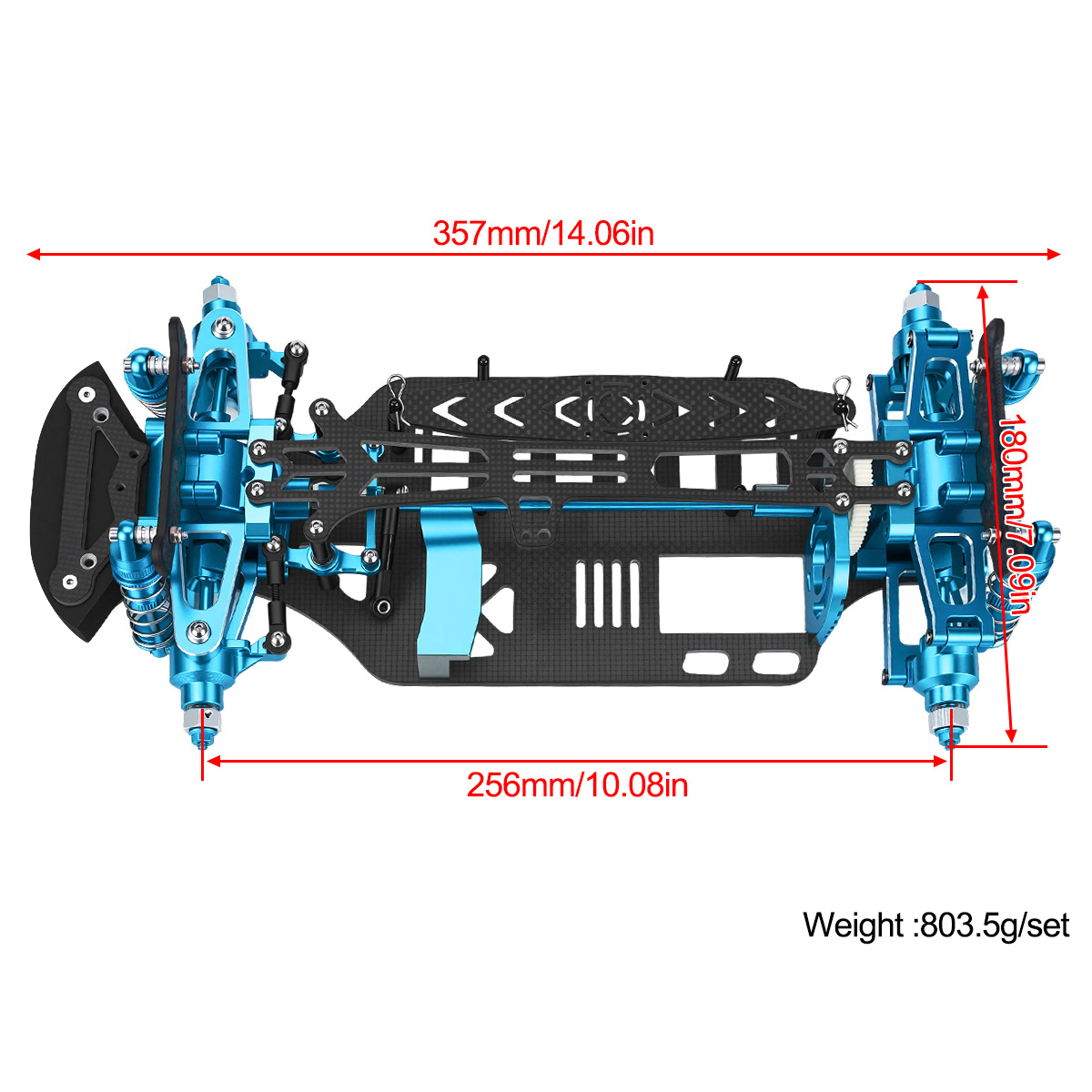 Aluminum & Carbon Fiber Frame  - Shock Absorber Rc ulasan dan harga