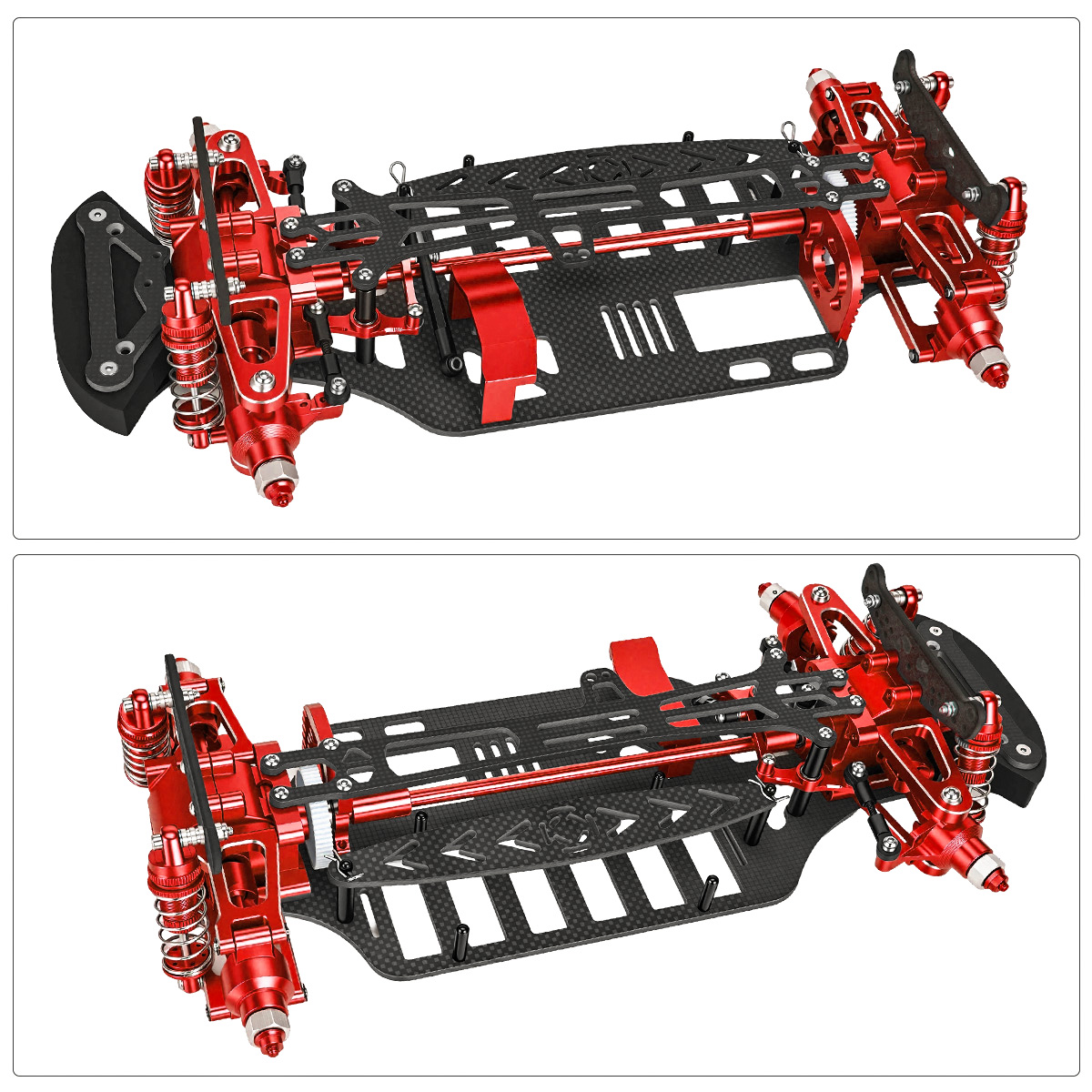 Aluminum & Carbon Fiber Frame  - Shock Absorber Rc ulasan dan harga