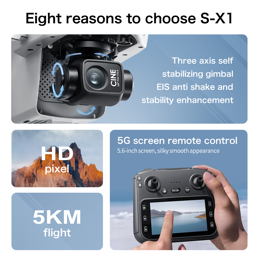 Lenovo S-X1 MAX GPS Drone 3-Ax - Rc Hobby China ulasan dan harga