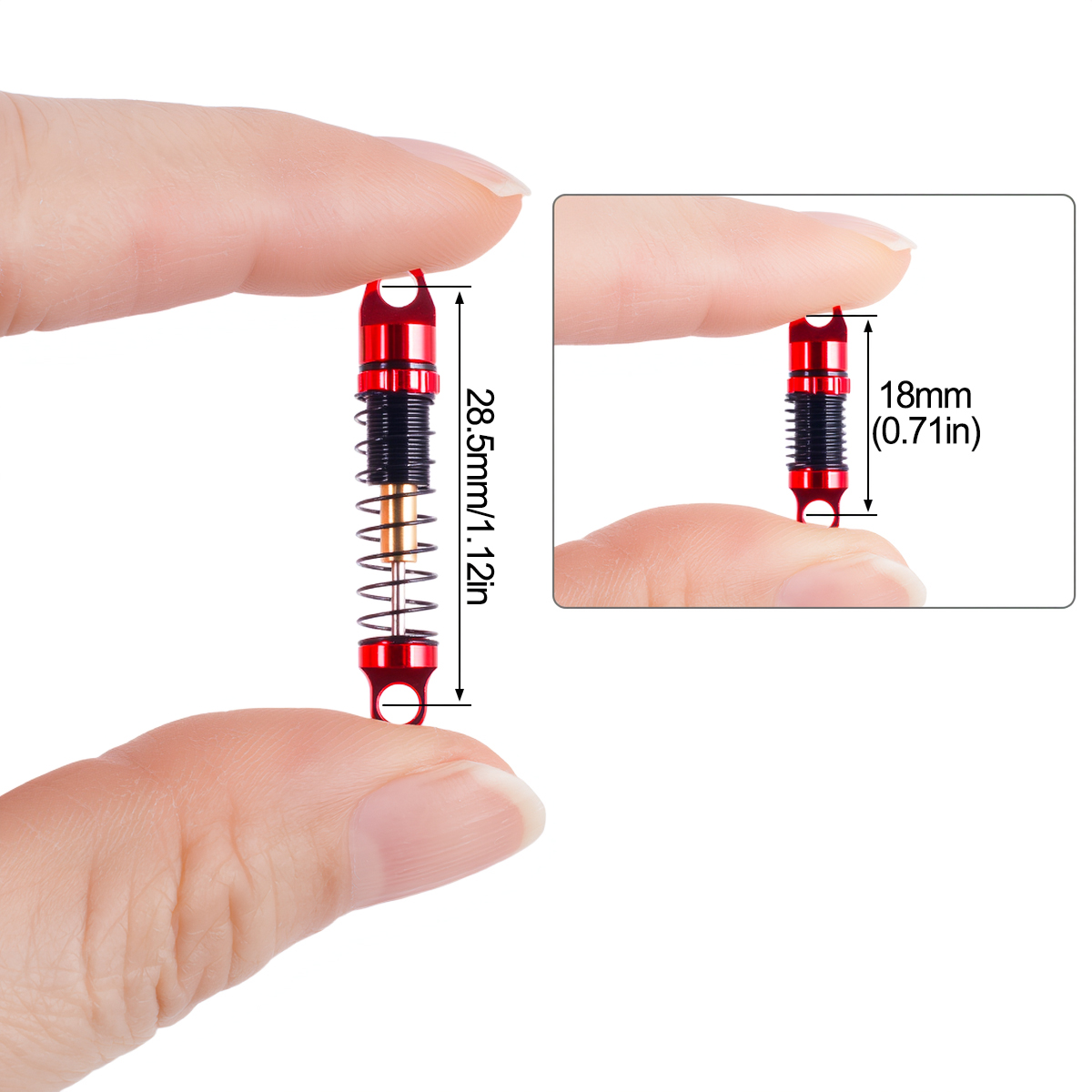 4Pcs Aluminum Shock Absorber 2 - Shock Absorber Rc ulasan dan harga