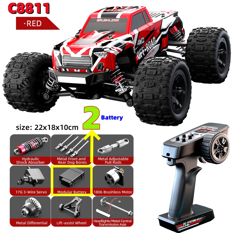 JHD C8811 40KM/H High Speed RC - Rc Truck Monster ulasan dan harga