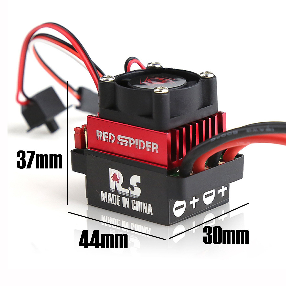 Red Spider 60A Brushed ESC, Du - Rc Truck Monster ulasan dan harga